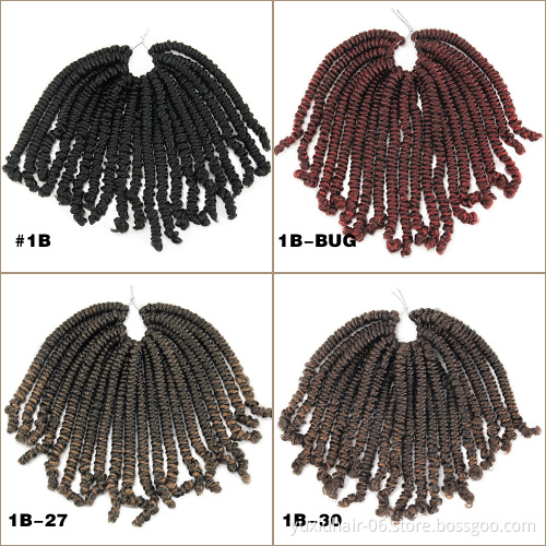 Spring Twist Crochet Braid hair 20Roots Black Color Passion Twist Synthetic Braiding Hair Extensions